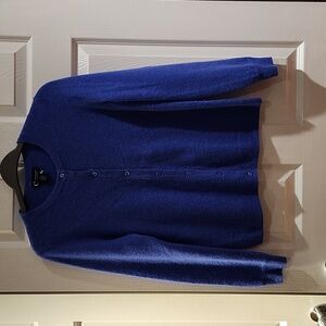 C byBloomingdale cashmere crew neck cardigan long sleeves front button size m